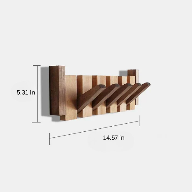 Piano-Inspired Coat Rack | Wall-Mounted Entryway Organizer | Stylish & Durable | Brick by Brick