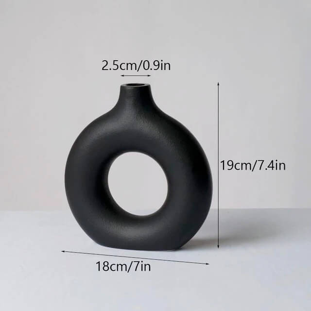 Minimalist Ceramic Vase | Nordic Matte Finish | Eco-Friendly | For Flowers