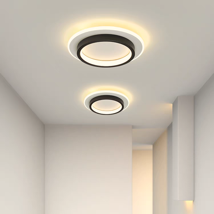 Sleek LED Hallway Ceiling Lamp | 8.3" or 9.4" Metal & Acrylic Fixture | Energy-Saving | Brick by Brick