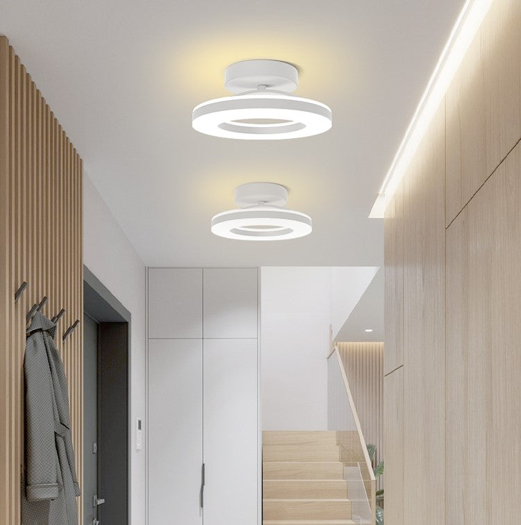 Modern Iron Hallway LED Ceiling Light | 7.87–19.68 in Diameter | Gold Finish Minimalist | Fixture | Brick by Brick