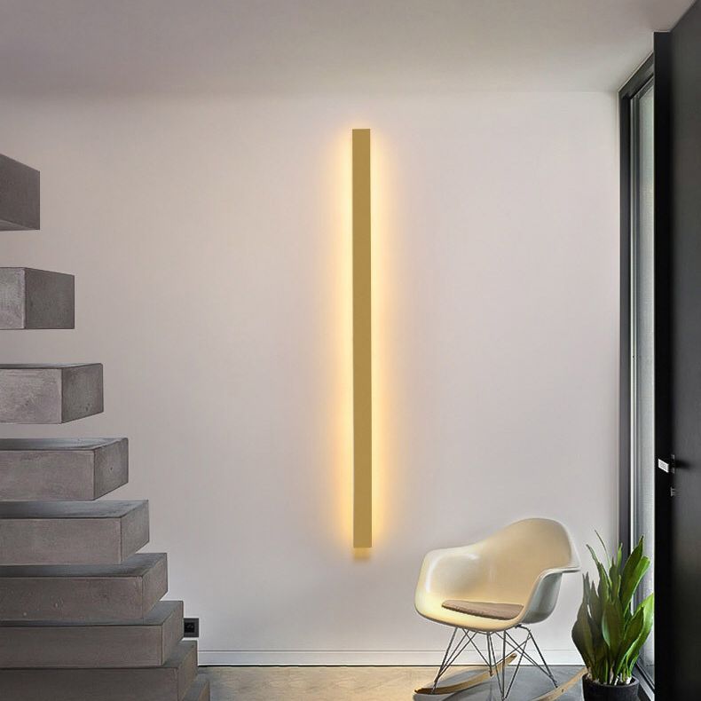 Minimalist LED Linear Wall Lamp | Modern Metal & Acrylic Fixture | 23.6–47.2 in | Brick by Brick
