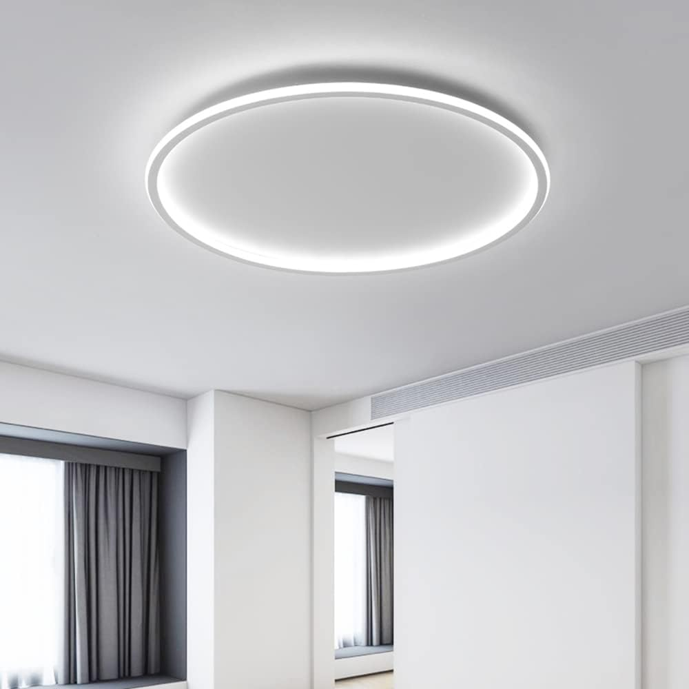 Ultra-Thin Modern Ceiling Light | Flush Mount LED for Low Ceilings | Round & Dimmable