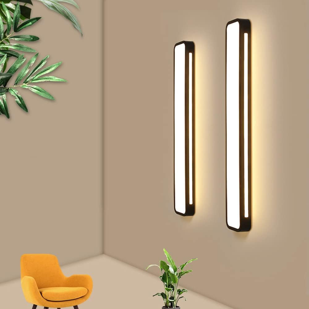 Modern Nordic LED Ceiling Light | 18.89–30.70 in | Minimalist Long Acrylic Fixture | Brick by Brick