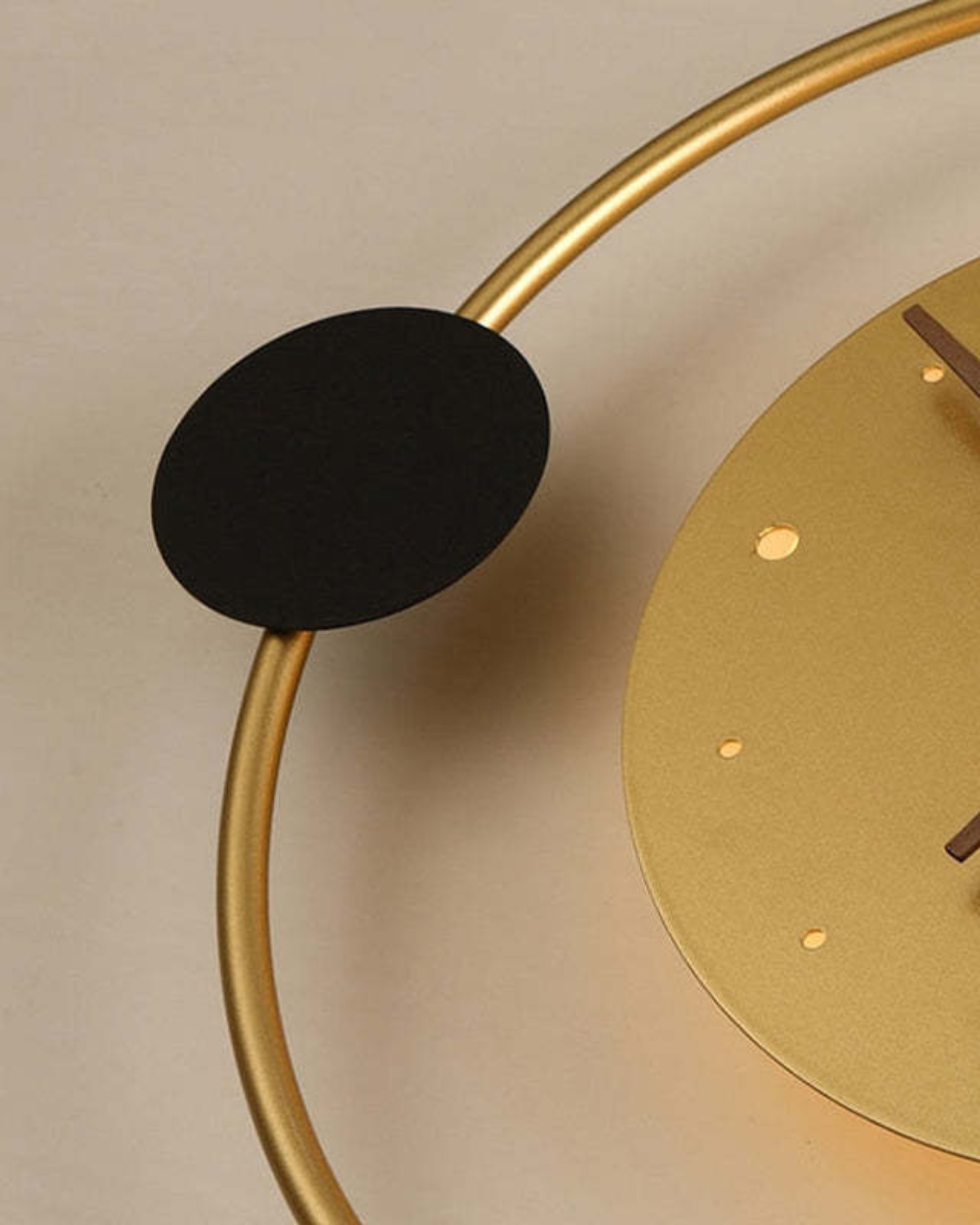 LED Wall Clock with Light | Modern Iron Acrylic Design | Ambient Glow Home Décor | Brick by Brick