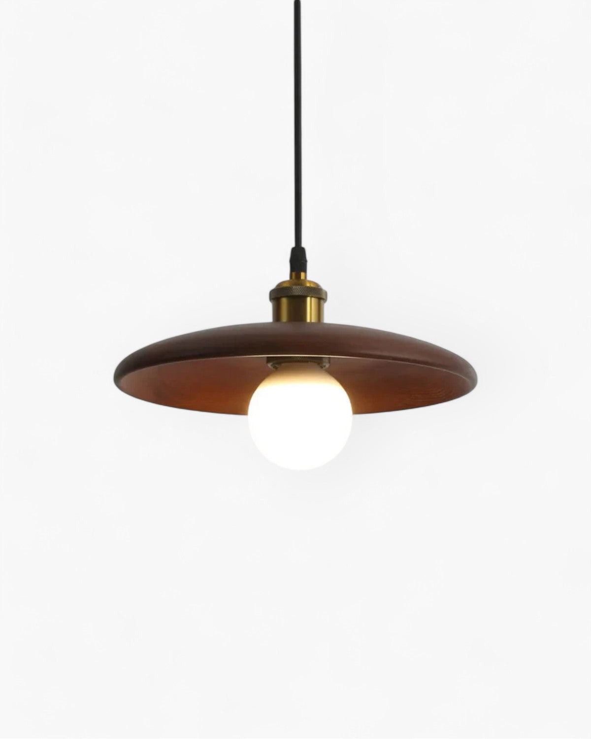 Ceiling Pendant Light | Slim Wood Shade | Japandi Zen | Minimalist Design