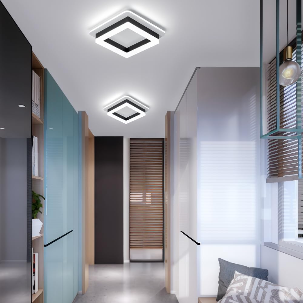 Square LED Ceiling Light | 24W | Modern Flush Mount | 2.76"x7.87" | Brick by Brick