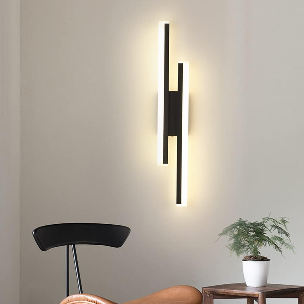 Acrylic LED Wall Light | Living Room | Metal-Acrylic | 18.9" Fixture | Brick by Brick