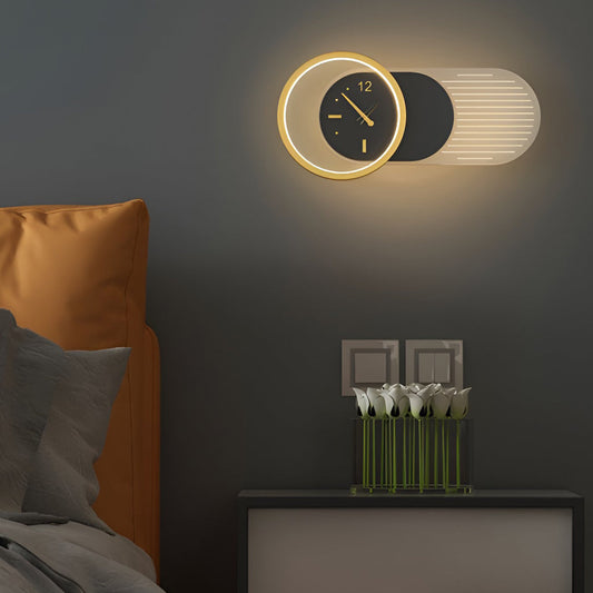 Wall Clock | Led Light | Silent Movement | Ambient Glow | Creative Modern Design