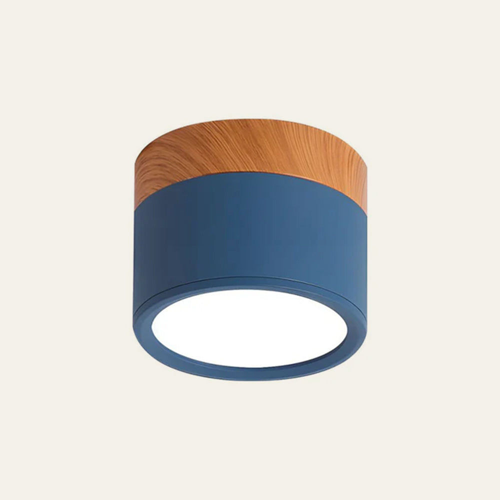 Cylinder Flush Ceiling Light | H2.36–2.75 in | Compact Modern LED Fixture| Sleek Aluminum | Brick by Brick