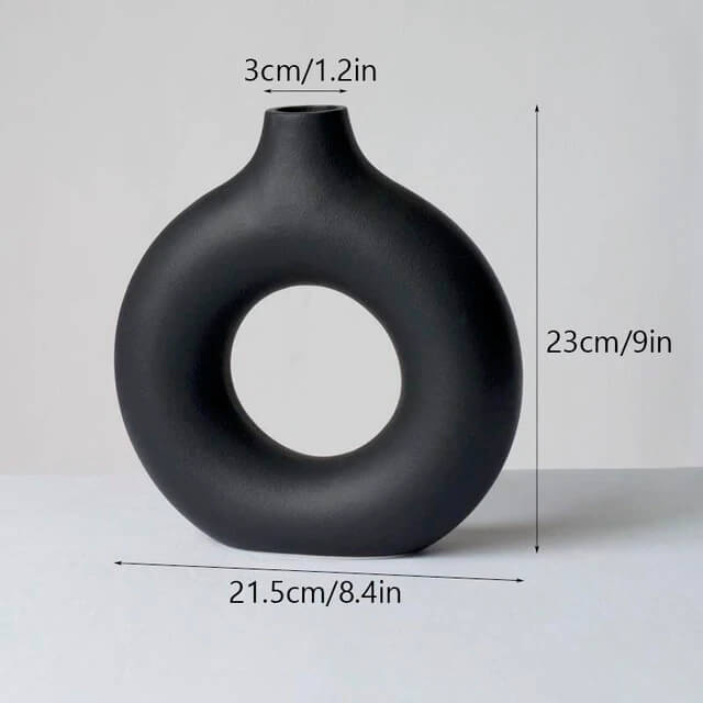 Minimalist Ceramic Vase | Nordic Matte Finish | Eco-Friendly | For Flowers