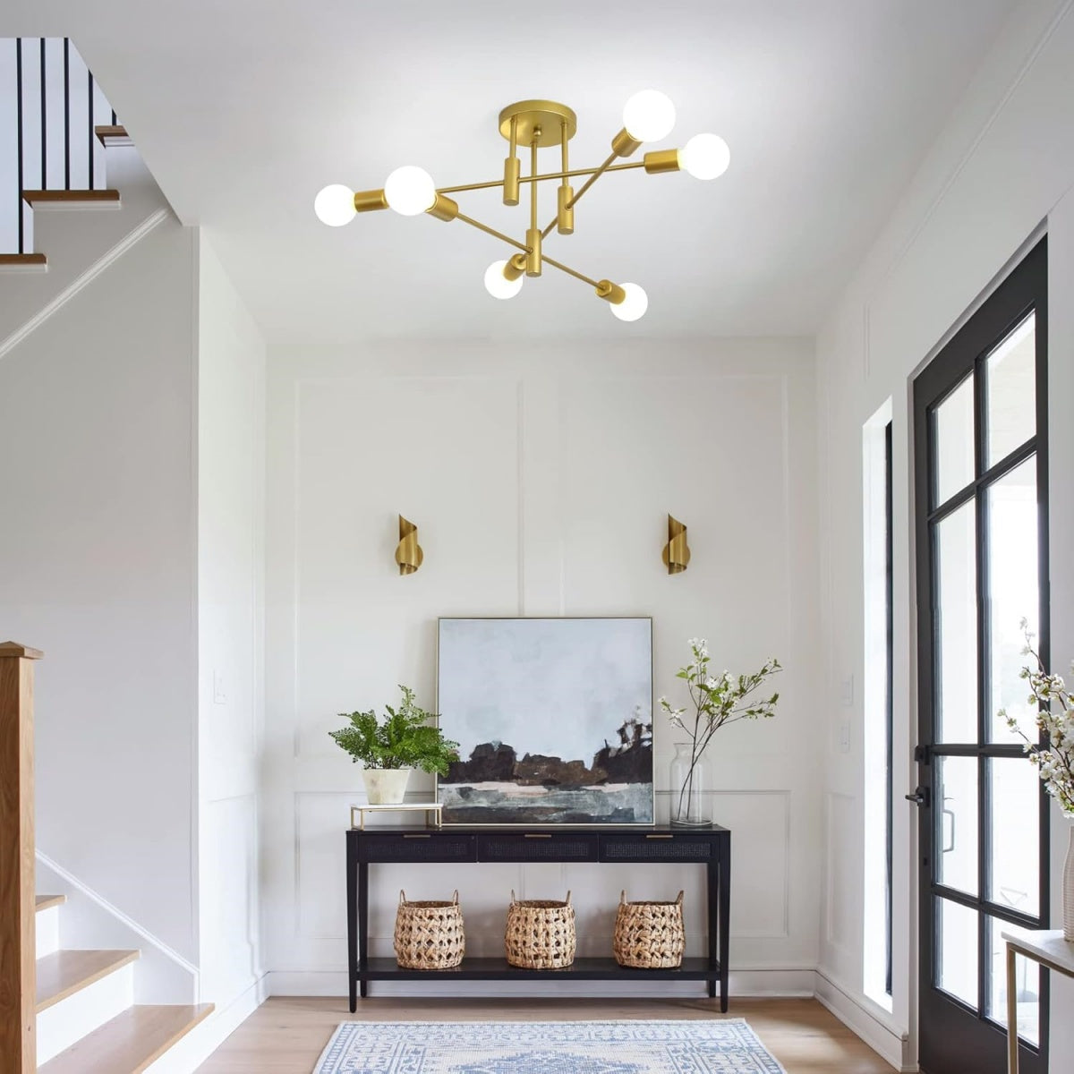 Modern Ceiling Light | Scandinavian Style | Multi-Light Fixture | Minimalist Metal Fixture | Brick by Brick