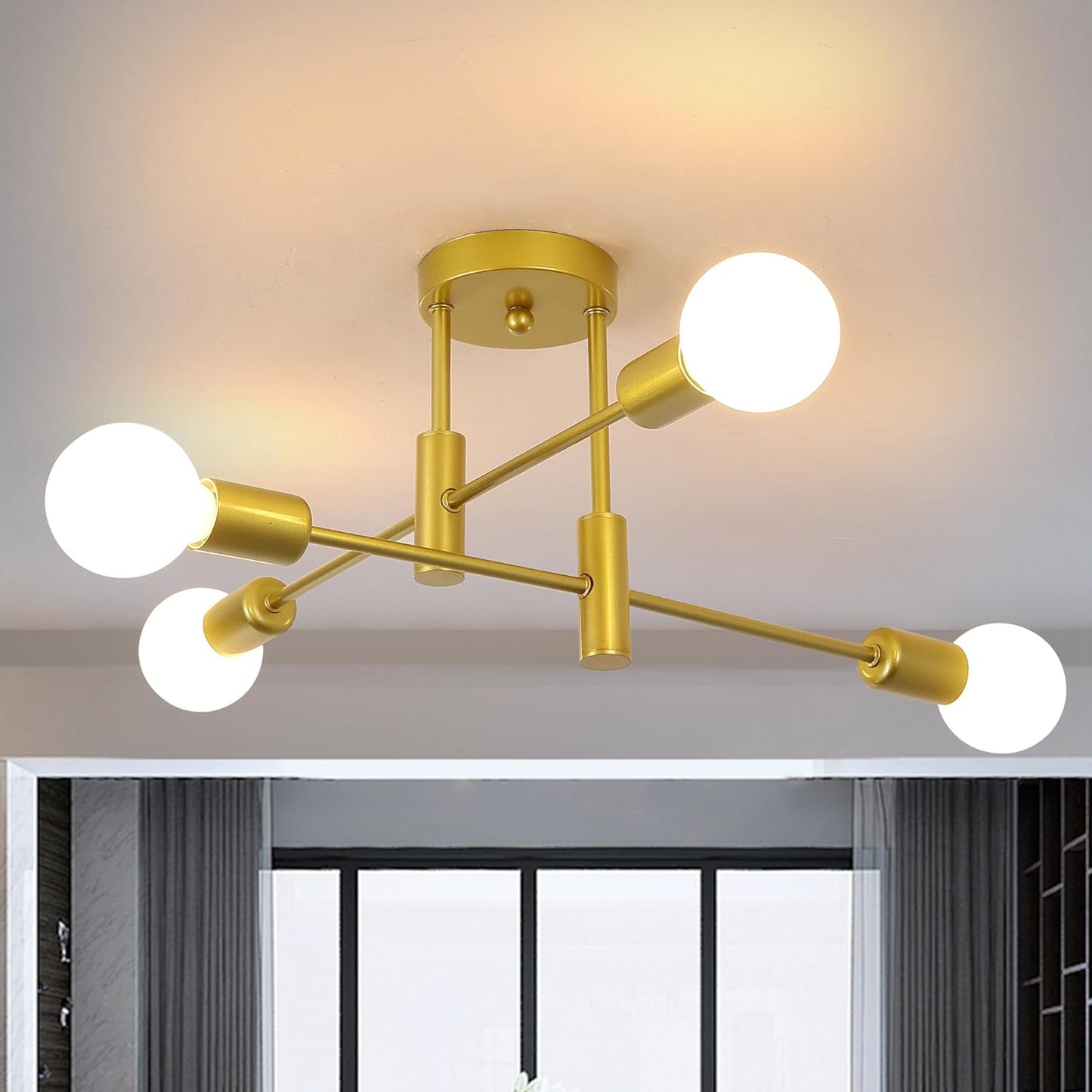 Modern Ceiling Light | Scandinavian Style | Multi-Light Fixture | Minimalist Metal Fixture | Brick by Brick