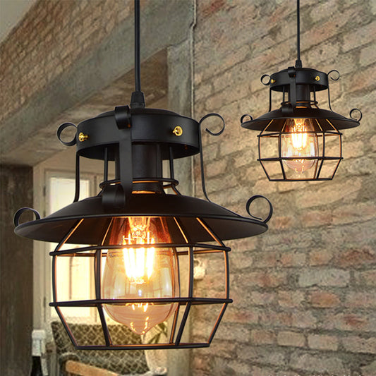 Vintage Pendant Light | 8.7 in | Industrial Retro Ceiling Lamp | Adjustable Hanging Fixture | Brick by Brick