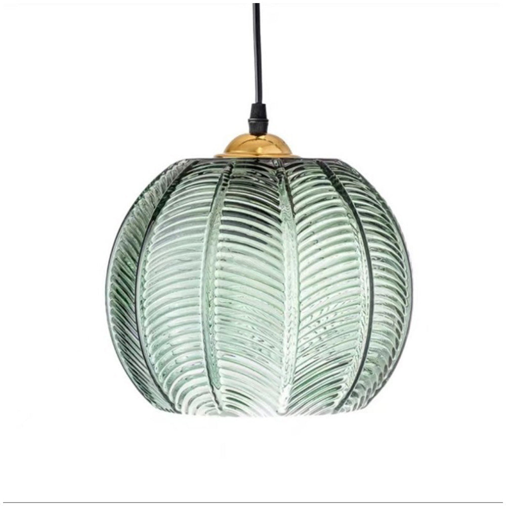 Green Glass Pendant Light | 5.90-9.84 in | Modern Hanging Lamp | Ambient Home Lighting | Brick by Brick
