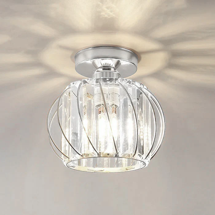 Nordic Glass Pendant Light | 6.3 in | Globular Shade | Modern Minimalist Lighting | Elegant Home Accent | Brick by Brick