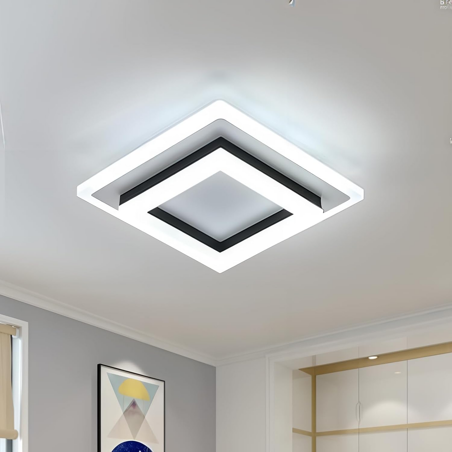 Square LED Ceiling Light | 24W | Modern Flush Mount | 2.76"x7.87" | Brick by Brick