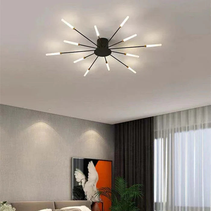Astralis Ceiling Light | 12 - 42 Incandescent Bulbs | Nordic LED Chandelier | Modern Metal Fixture | Brick by Brick
