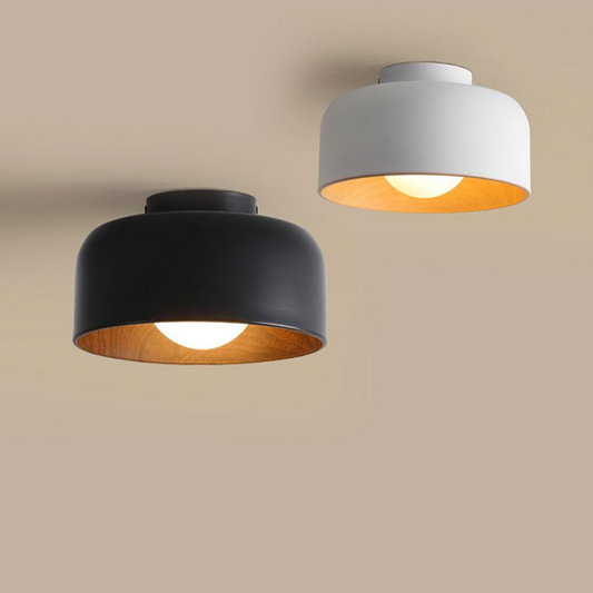 Minimalist Flush Mount Ceiling Light | D8.66 in × H5.12 in | Modern LED Fixture | Brick by Brick