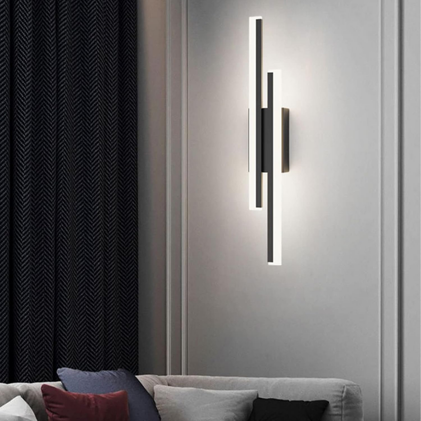 Acrylic LED Wall Light | Living Room | Metal-Acrylic | 18.9" Fixture | Brick by Brick