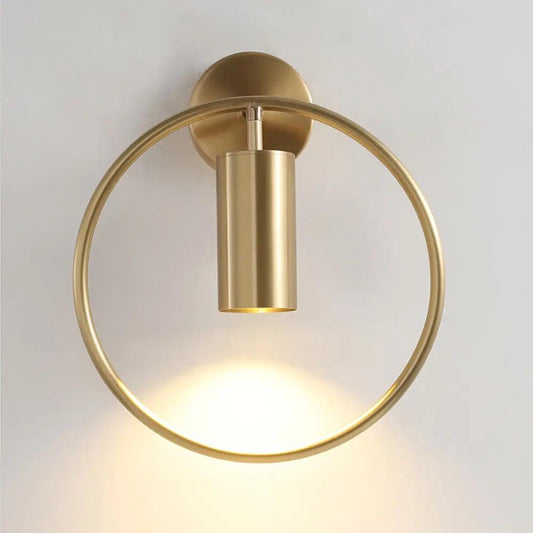 Post Modern Gold Wall Sconce | 4.7in Bulb Holder | Black and Gold Accent Wall Lamp | Brick by Brick