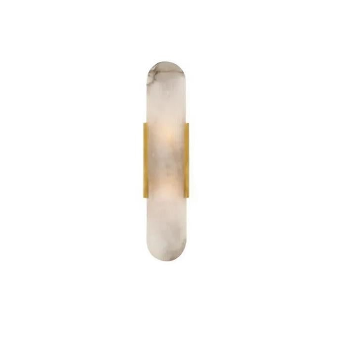 Modern Marble Wall Lamp | Real Stone Sconce | Dimmable LED | Gold or Black