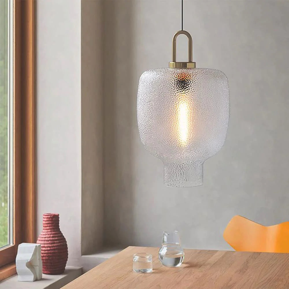 Modern Frosted Glass Pendant Light | Brass & Glass | Elegant Ambient Lighting | Brick by Brick
