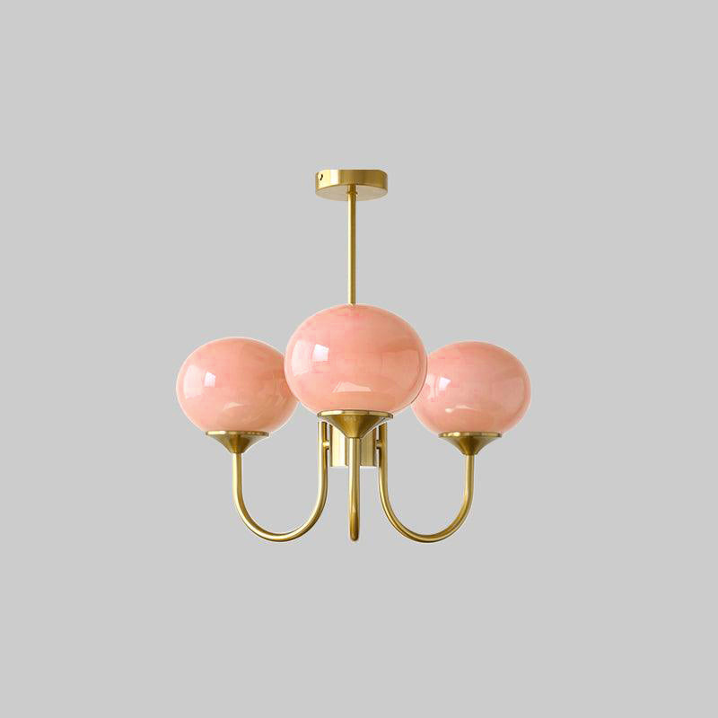 Bubble Pink Glass Chandelier Light | Modern Gold Pendant | 19.69 | Elegant Home Decor | Brick by Brick London
Modern Bubble Chandelier | Pink Glass & Gold Finish | 19.69 Pendant Light | Stylish Home Accent | Brick by Brick London 3