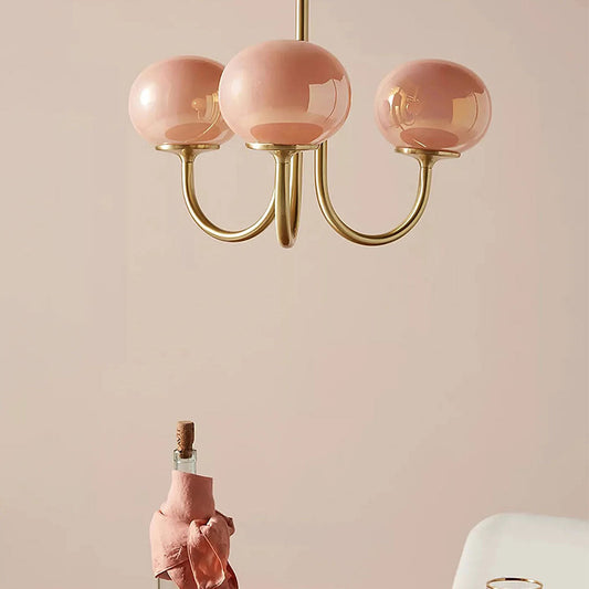 Bubble Pink Glass Chandelier Light | Modern Gold Pendant | 19.69 | Elegant Home Decor | Brick by Brick London
Modern Bubble Chandelier | Pink Glass & Gold Finish | 19.69 Pendant Light | Stylish Home Accent | Brick by Brick London 1