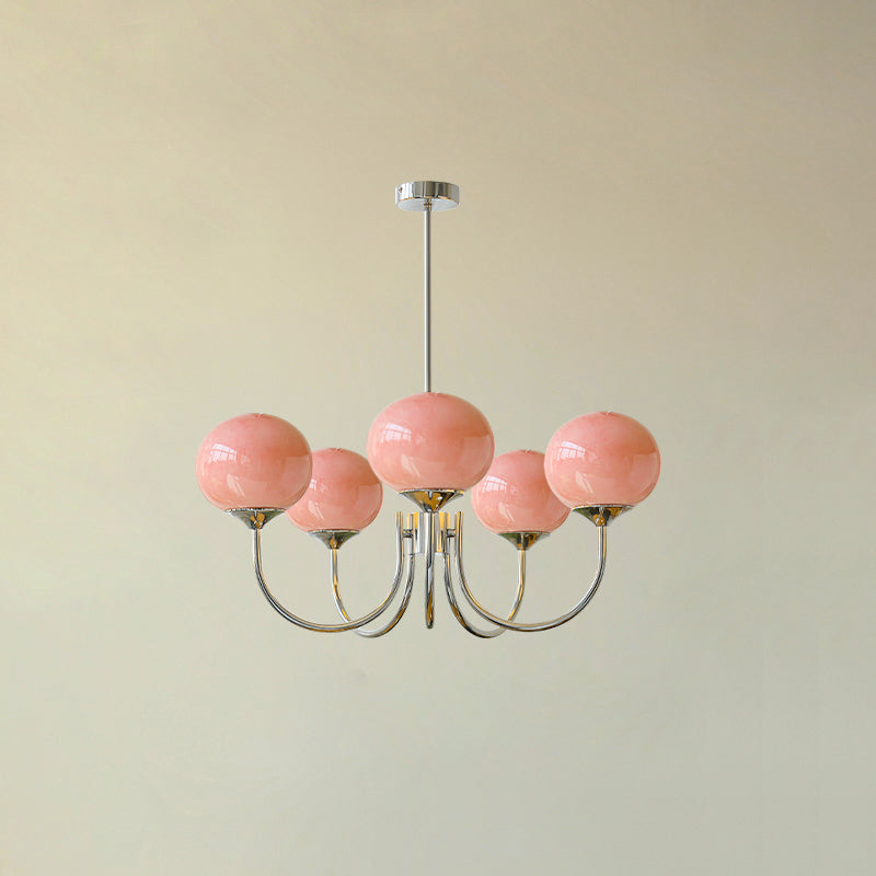 Bubble Pink Glass Chandelier Light | Modern Gold Pendant | 19.69 | Elegant Home Decor | Brick by Brick London
Modern Bubble Chandelier | Pink Glass & Gold Finish | 19.69 Pendant Light | Stylish Home Accent | Brick by Brick London 9