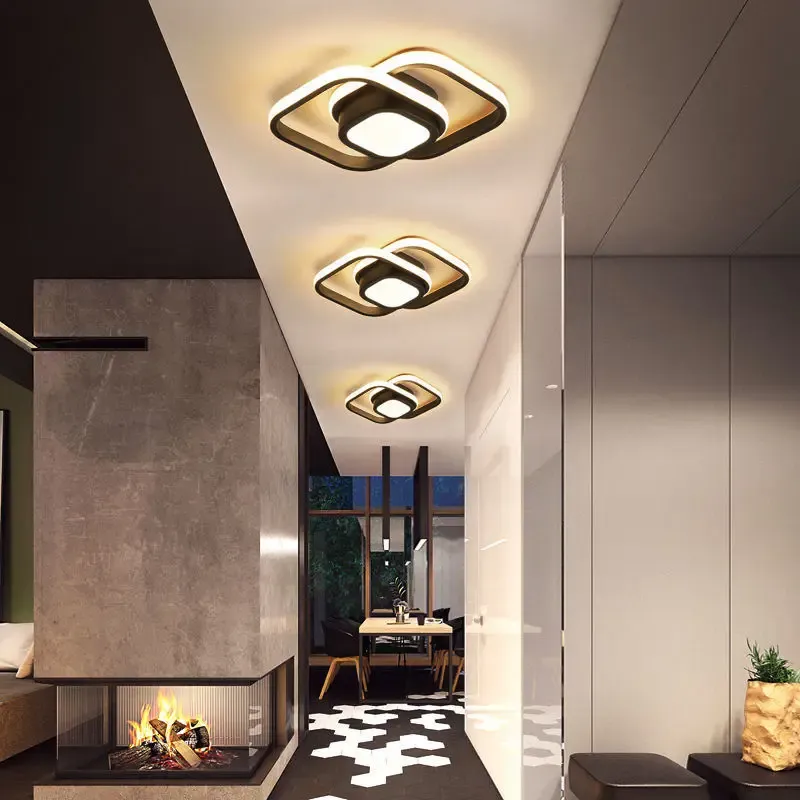 Double Ring LED Ceiling Lamp | 10.6in Diameter | Sleek Minimalist Design | Modern Home Accent | Brick by Brick