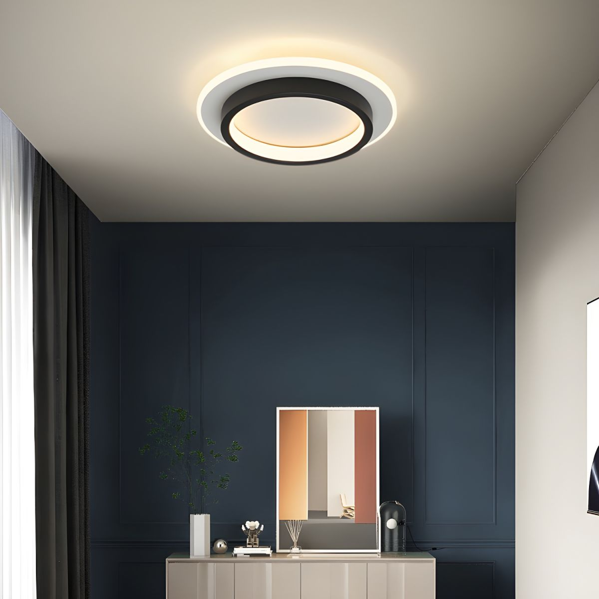 Sleek LED Hallway Ceiling Lamp | 8.3" or 9.4" Metal & Acrylic Fixture | Energy-Saving | Brick by Brick