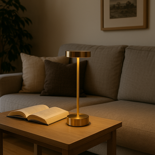 Modern Touch LED Lamp | USB-Rechargeable | Warm, Neutral & Cool Light | Cordless Metal Table Light