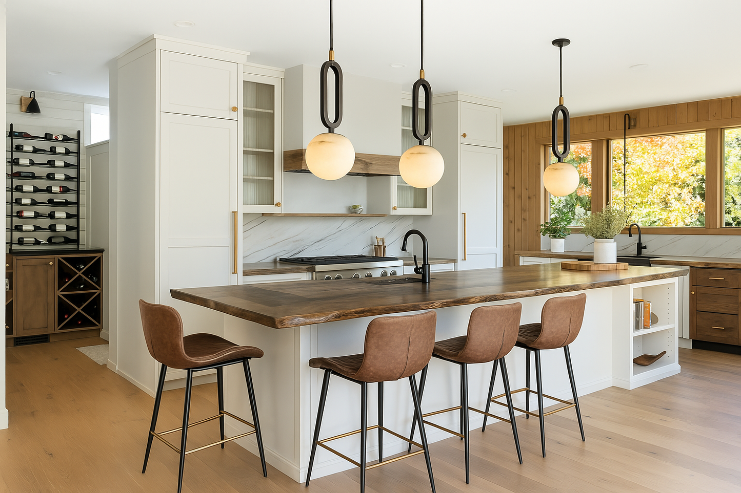 Real Natural Marble Pendant Light | 8.7 x 4.7 x 2.6 in | Modern Scandinavian Design | Elegant Home Lighting | Brick by Brick