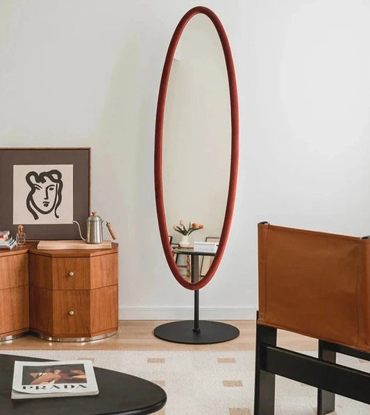 Chinatsu Decorative Mirror | Modern Wall Mirror | Elliptical Frame | Sculptural Design | Brick by Brick London 1