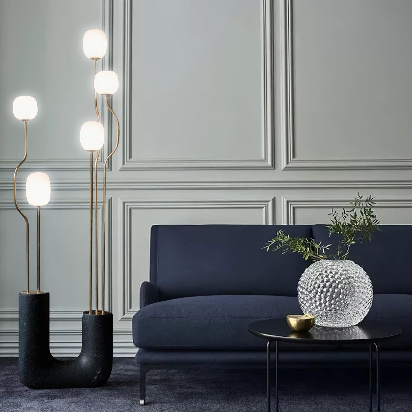 Comet Floor Lamp | Modern Floor Lamps for Living Room | 66.9 Resin & Glass | Soft White Ambient Lighting | Brick by Brick London 0