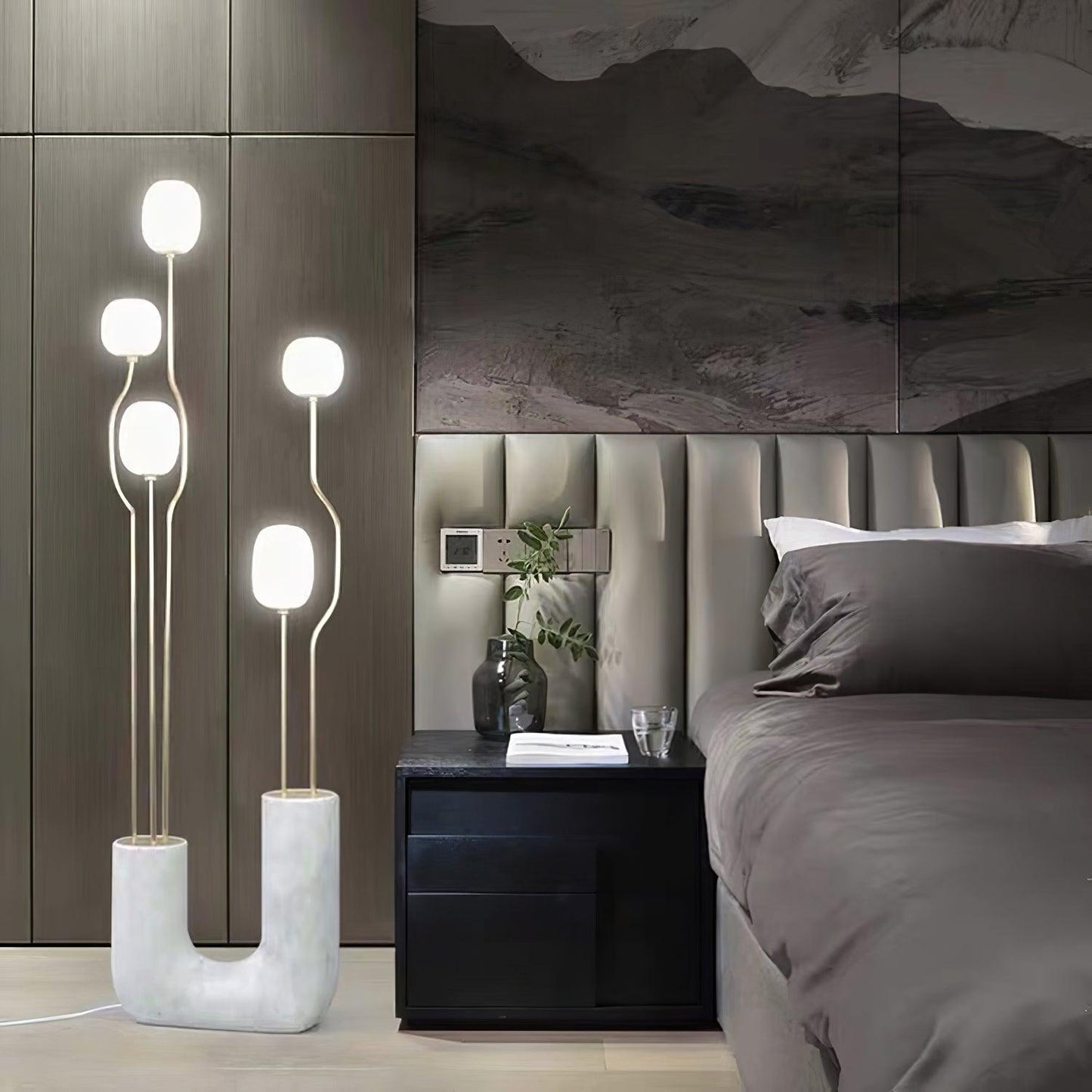 Comet Floor Lamp | Modern Floor Lamps for Living Room | 66.9 Resin & Glass | Soft White Ambient Lighting | Brick by Brick London 2