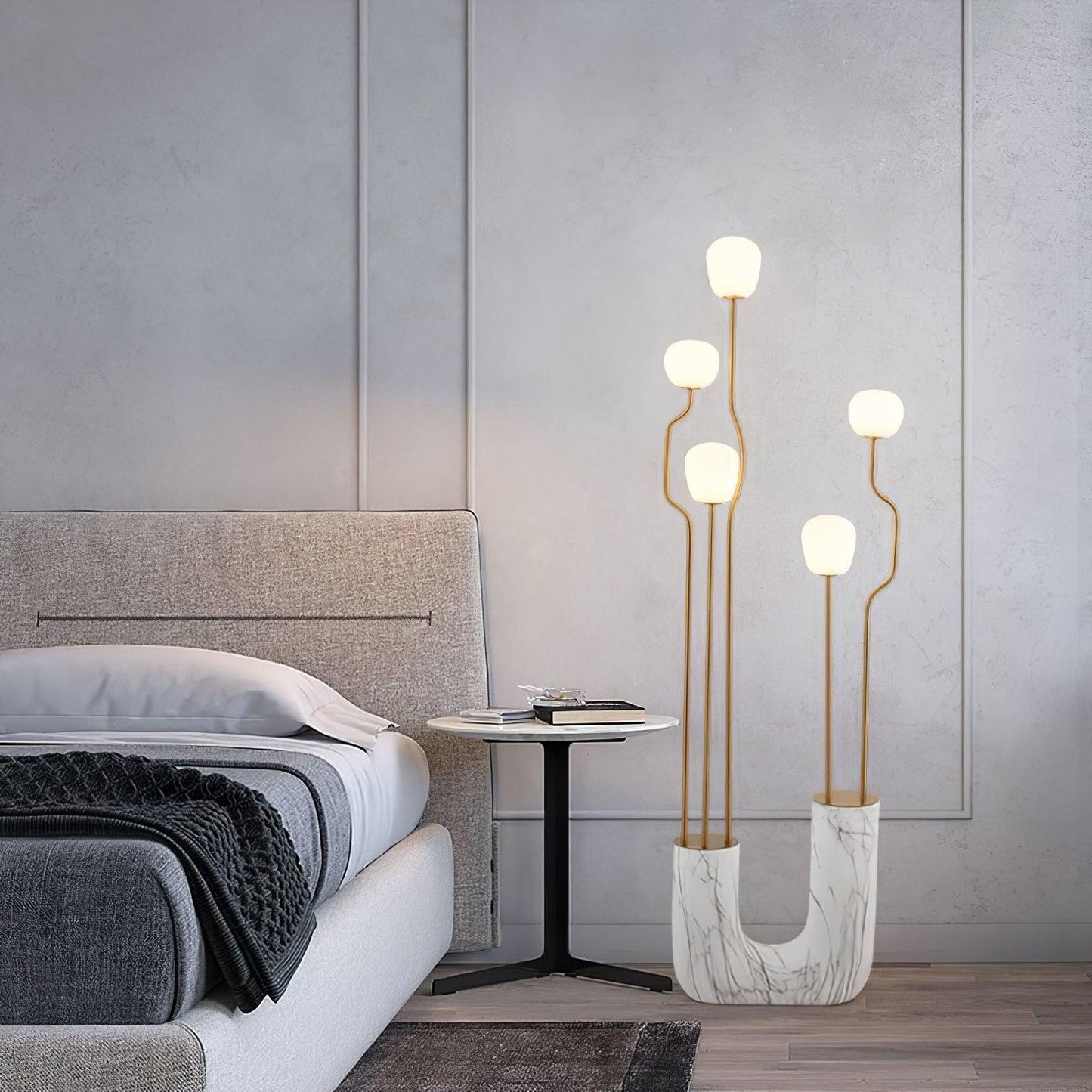 Comet Floor Lamp | Modern Floor Lamps for Living Room | 66.9 Resin & Glass | Soft White Ambient Lighting | Brick by Brick London 3