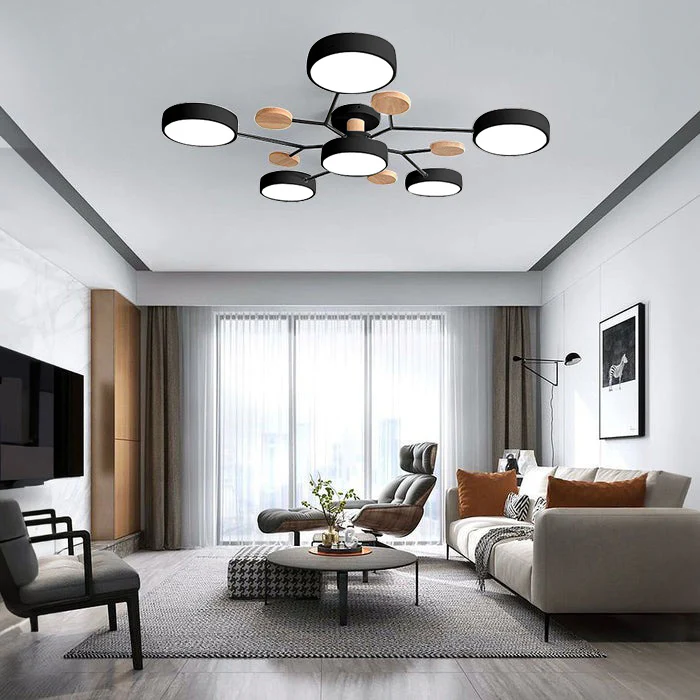 Contemporary Round Iron LED Chandelier Light | Modern Semi-Flush Lighting | 33.46 to 37 | Stylish Home Decor | Brick by Brick London
Modern Iron LED Chandelier | Contemporary Semi-Flush Lighting | 33.46 to 37 | Elegant Home Decor | Brick by Brick London 10
