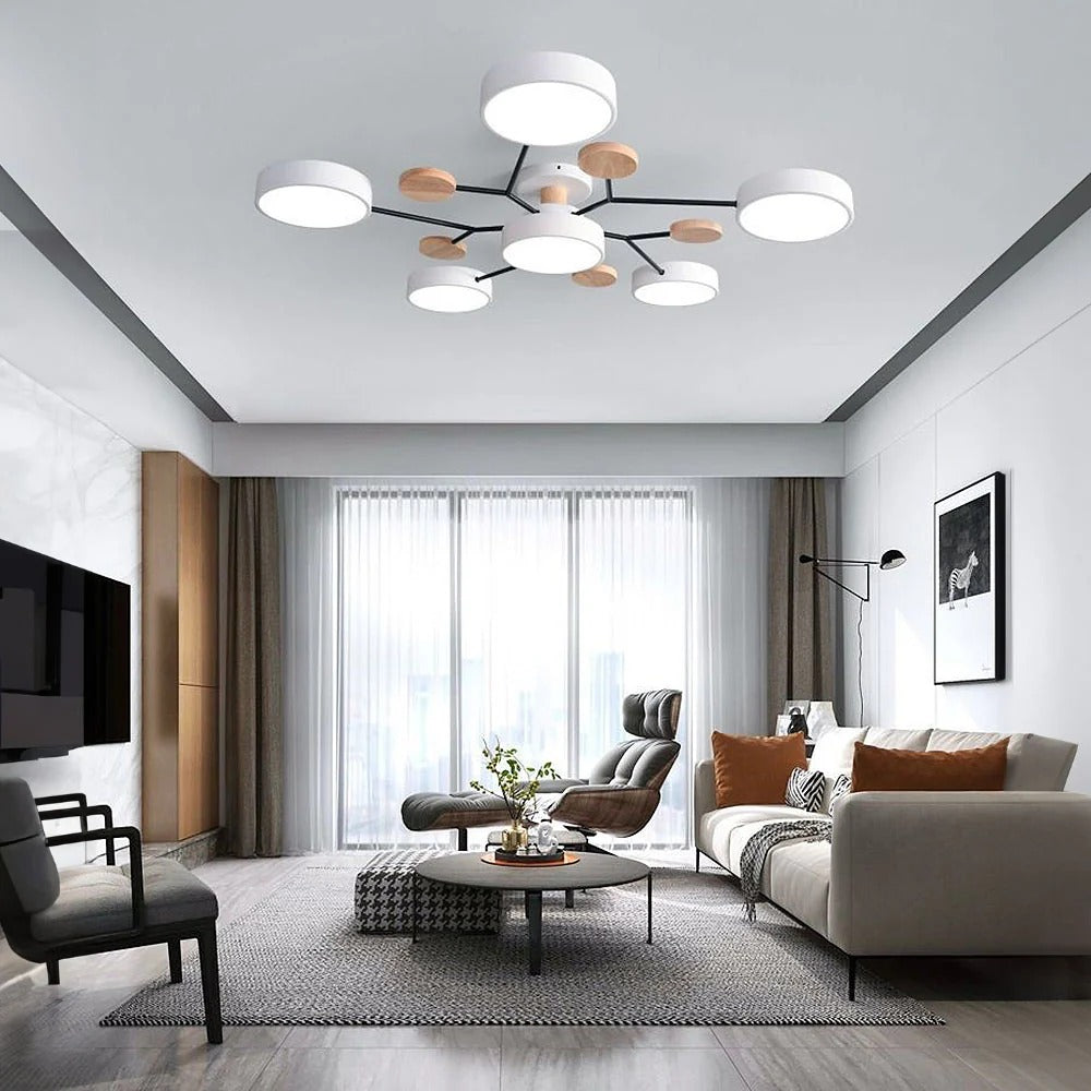 Contemporary Round Iron LED Chandelier Light | Modern Semi-Flush Lighting | 33.46 to 37 | Stylish Home Decor | Brick by Brick London
Modern Iron LED Chandelier | Contemporary Semi-Flush Lighting | 33.46 to 37 | Elegant Home Decor | Brick by Brick London 21