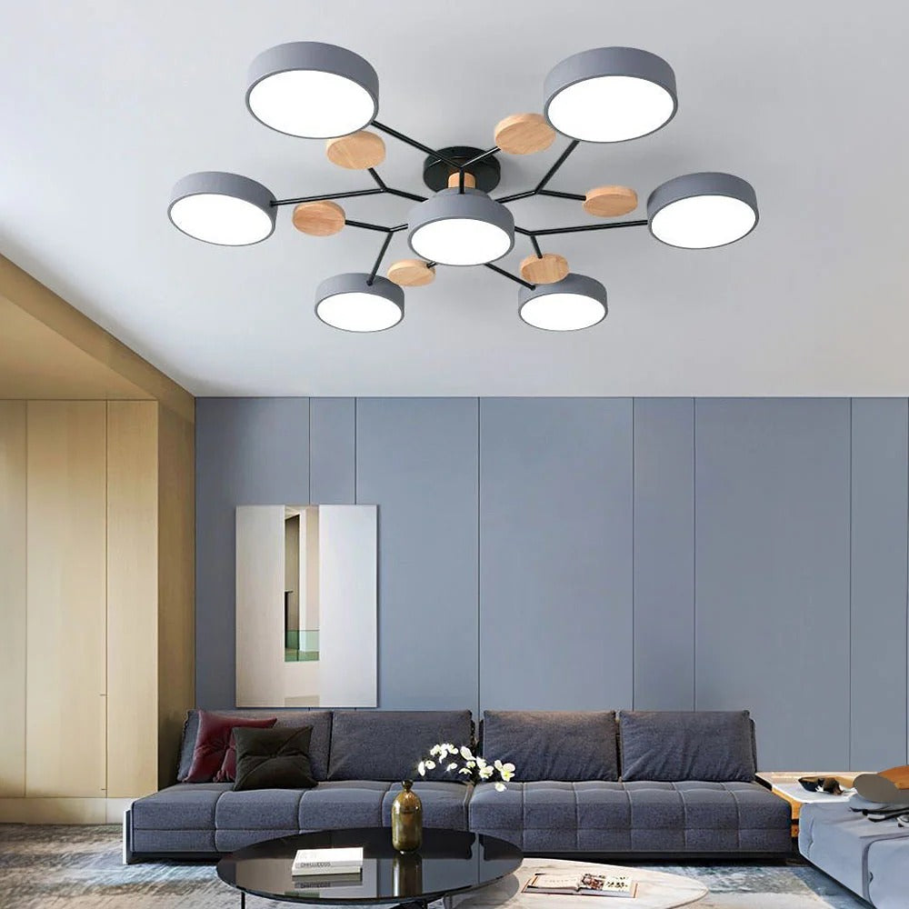 Contemporary Round Iron LED Chandelier Light | Modern Semi-Flush Lighting | 33.46 to 37 | Stylish Home Decor | Brick by Brick London
Modern Iron LED Chandelier | Contemporary Semi-Flush Lighting | 33.46 to 37 | Elegant Home Decor | Brick by Brick London 16