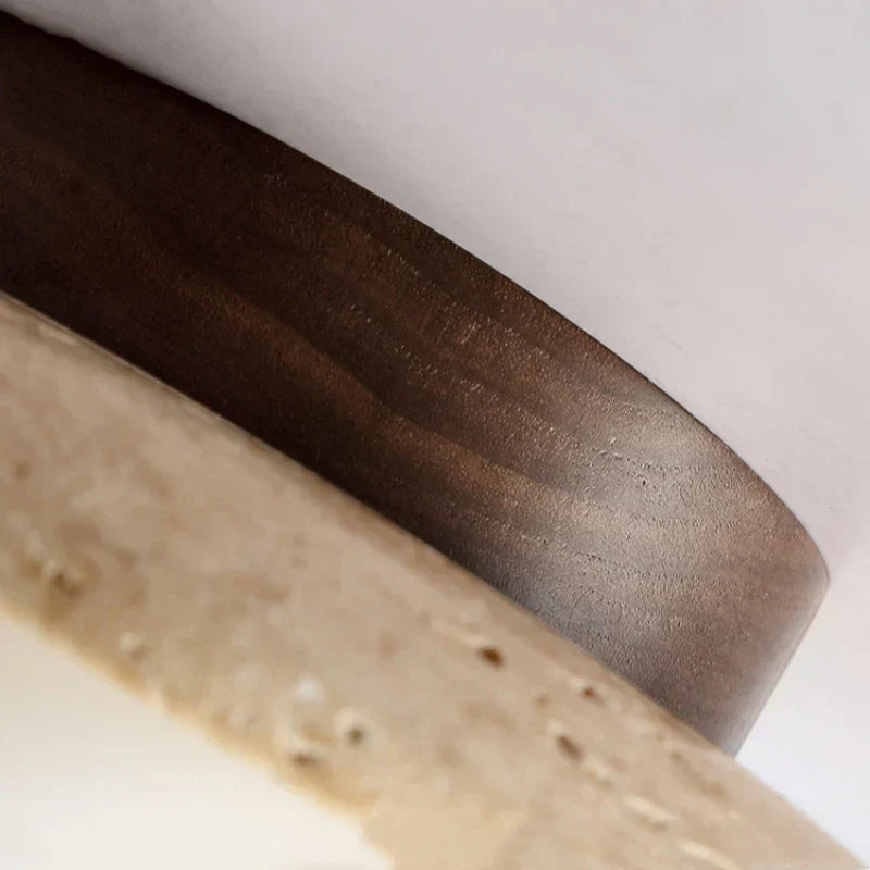 Travertine Pendant Light - Natural Stone - Minimalist Design - E27 Compatible-Home & Garden > Lighting > Lamps-Brick by Brick London-Brick By Brick London