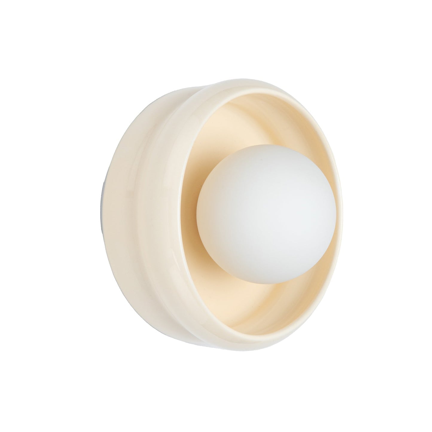 Modern Ceramic Wall Lamp | 5.91in | White Stained Finish | Indoor Lighting | Brick by Brick