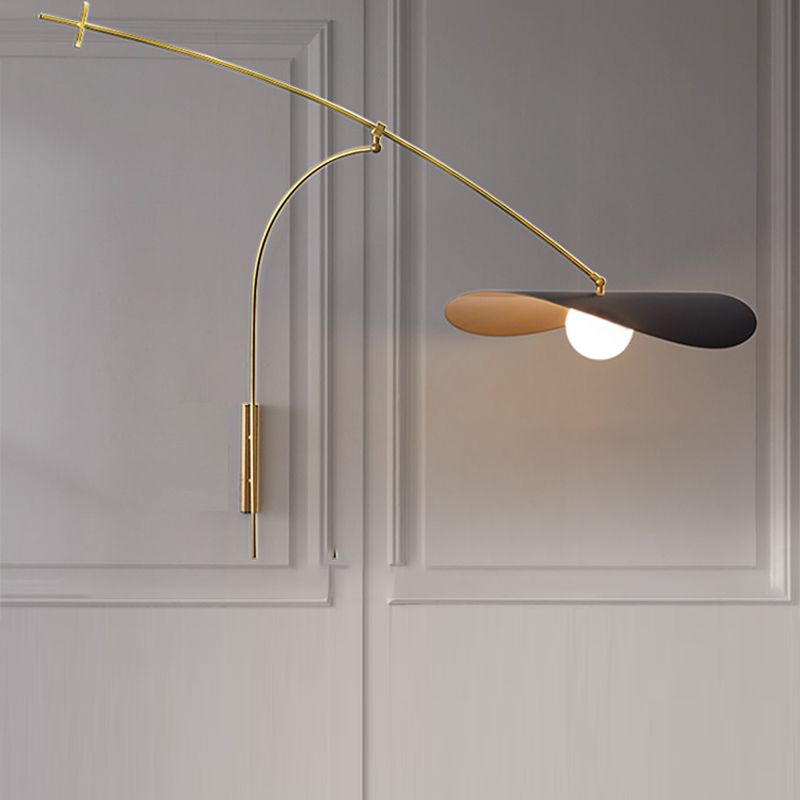 Carins Arc Wall Lamp | 29.1″ × 19.7″ or 42.1″ × 37.0″ | Black / Gold / Gold-Black | Brick by Brick