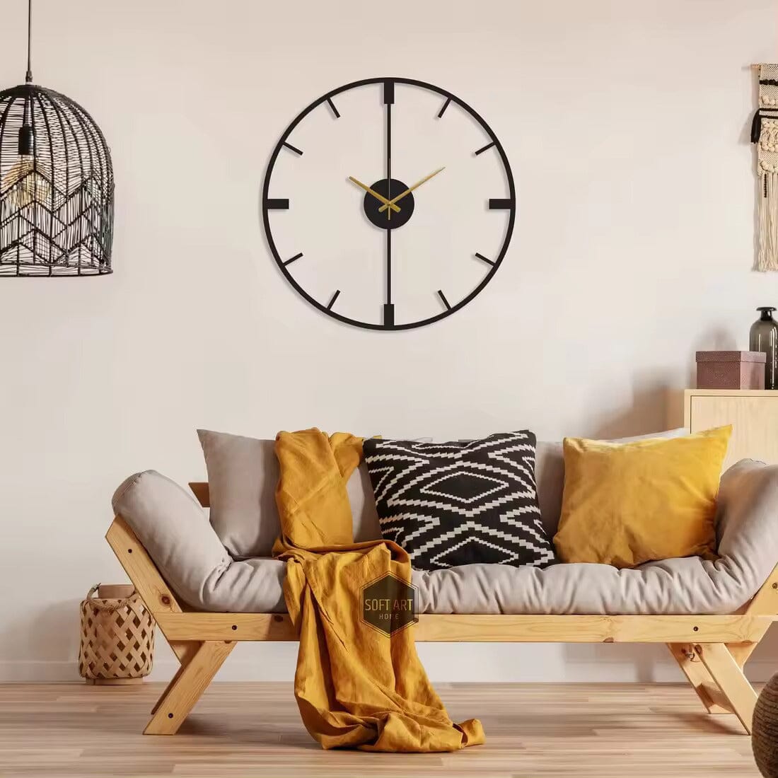 Elegant Black Round Wall Clock | 10-16 Silent Quartz | Modern Kitchen Decor | Durable Metal & Glass | Brick by Brick London
Modern Black Round Wall Clock | Silent Quartz | 10-16 for Kitchen & Home | Durable Metal & Glass | Brick by Brick London 1