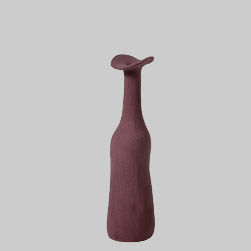 Japandi Ceramic Bottle Vase | Morandi Art Design | Handcrafted Home Décor | Brick by Brick