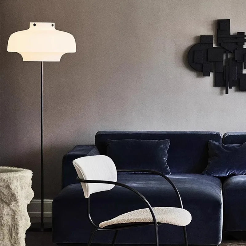 Hagen Floor Lamp Black | Modern Floor Lamp for Living Room | 59 Metal & Glass | Elegant Design | Brick by Brick London 3