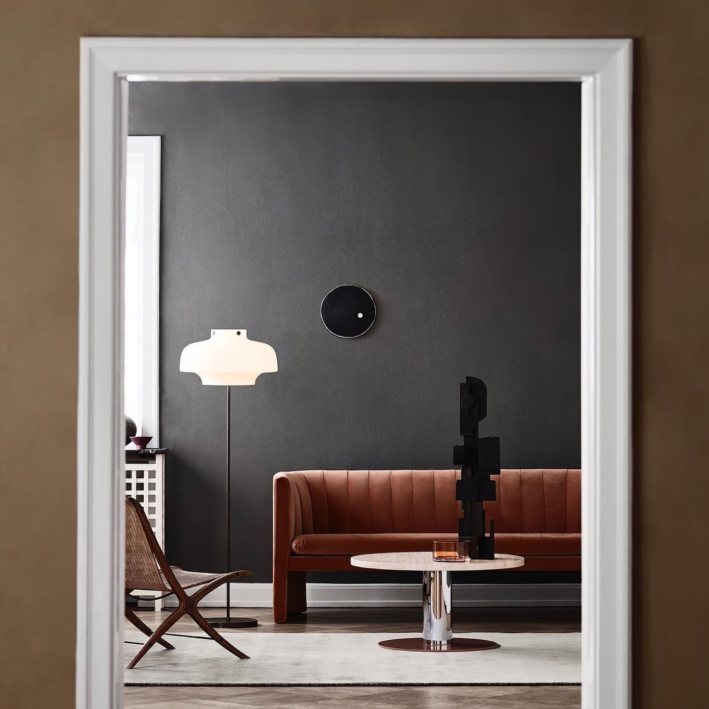 Hagen Floor Lamp Black | Modern Floor Lamp for Living Room | 59 Metal & Glass | Elegant Design | Brick by Brick London 5
