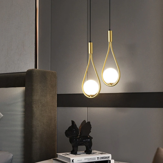 Modern Nordic Pendant Light | 14.1 x 6.2 in | Adjustable LED Hanging Lamp | Brick by Brick
