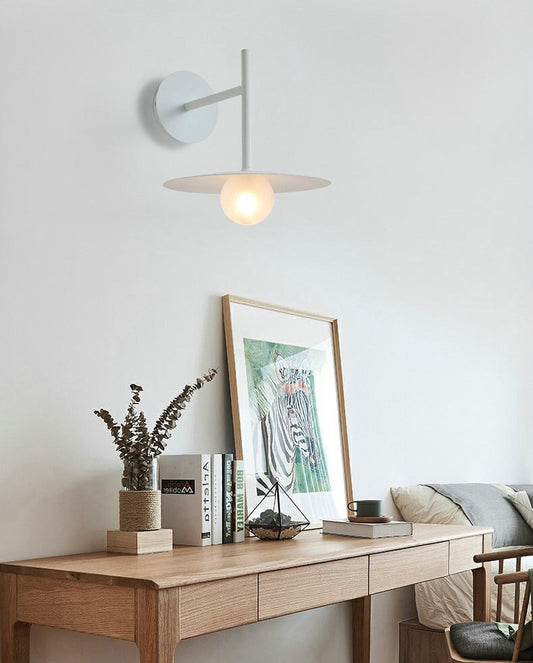 Modern Bedside Wall Light | H10.2 or H31.5 | Iron & Glass | LED Sconce | Bedroom Lighting | Brick by Brick