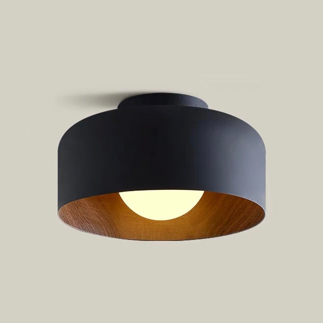 Minimalist Flush Mount Ceiling Light | D8.66 in × H5.12 in | Modern LED Fixture | Brick by Brick